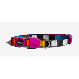 Zee.Cat Breakaway Cat Collar — Soft Polyester Safety Collar (One Size)