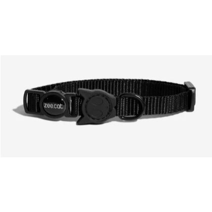 Zee.Cat Breakaway Cat Collar — Soft Polyester Safety Collar (One Size)