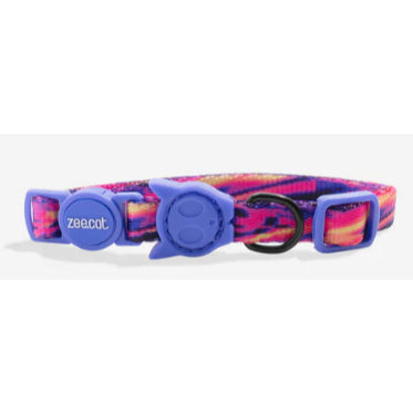 Zee.Cat Breakaway Cat Collar — Soft Polyester Safety Collar (One Size)