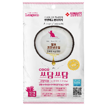CocoTsdamTsdam Nourishing Care Gloves — No-Rinse Moisturizing for Pets (10 Pcs)
