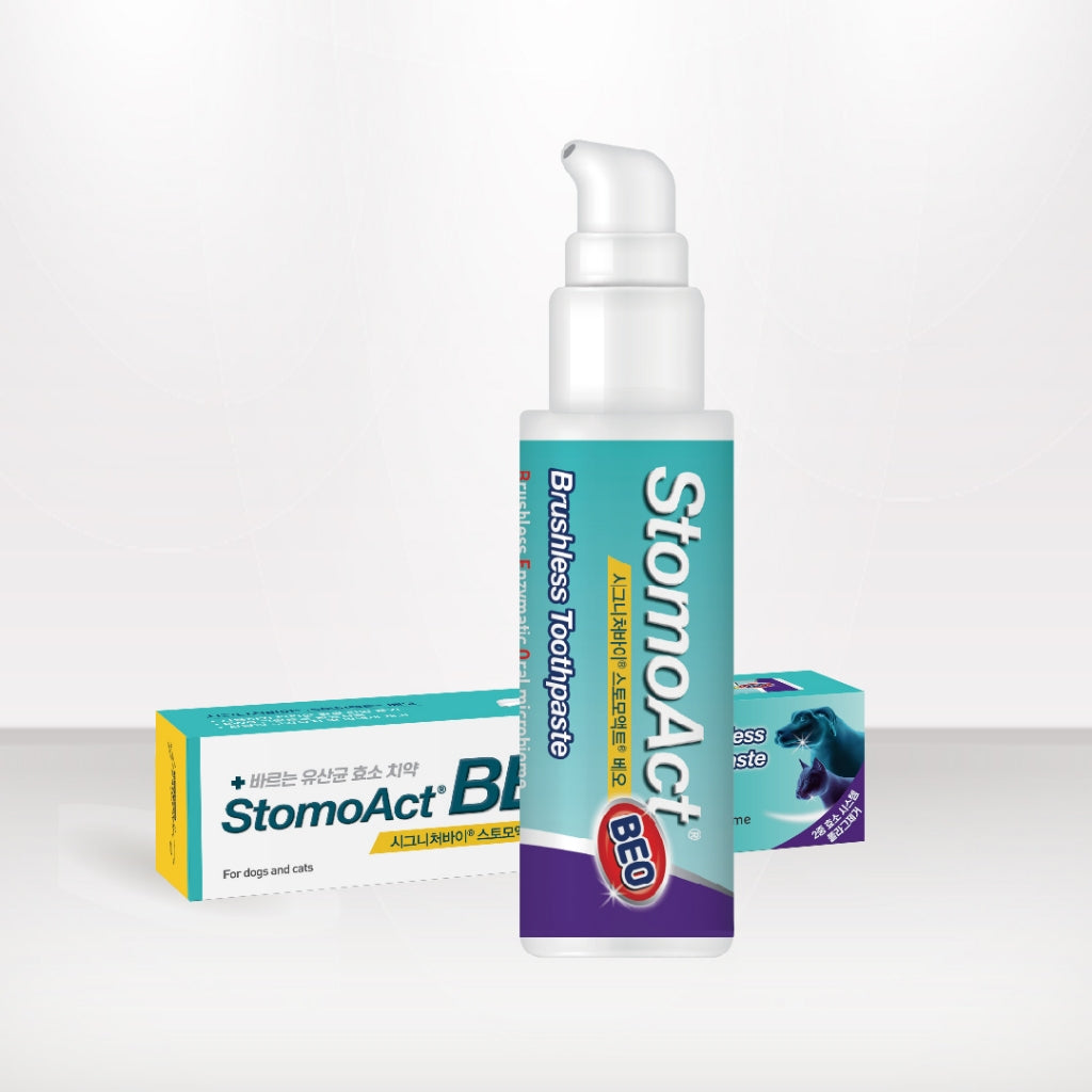 Signatureby StomoAct BEO Probiotic Enzyme Toothpaste — Brushless Oral Care (90g)