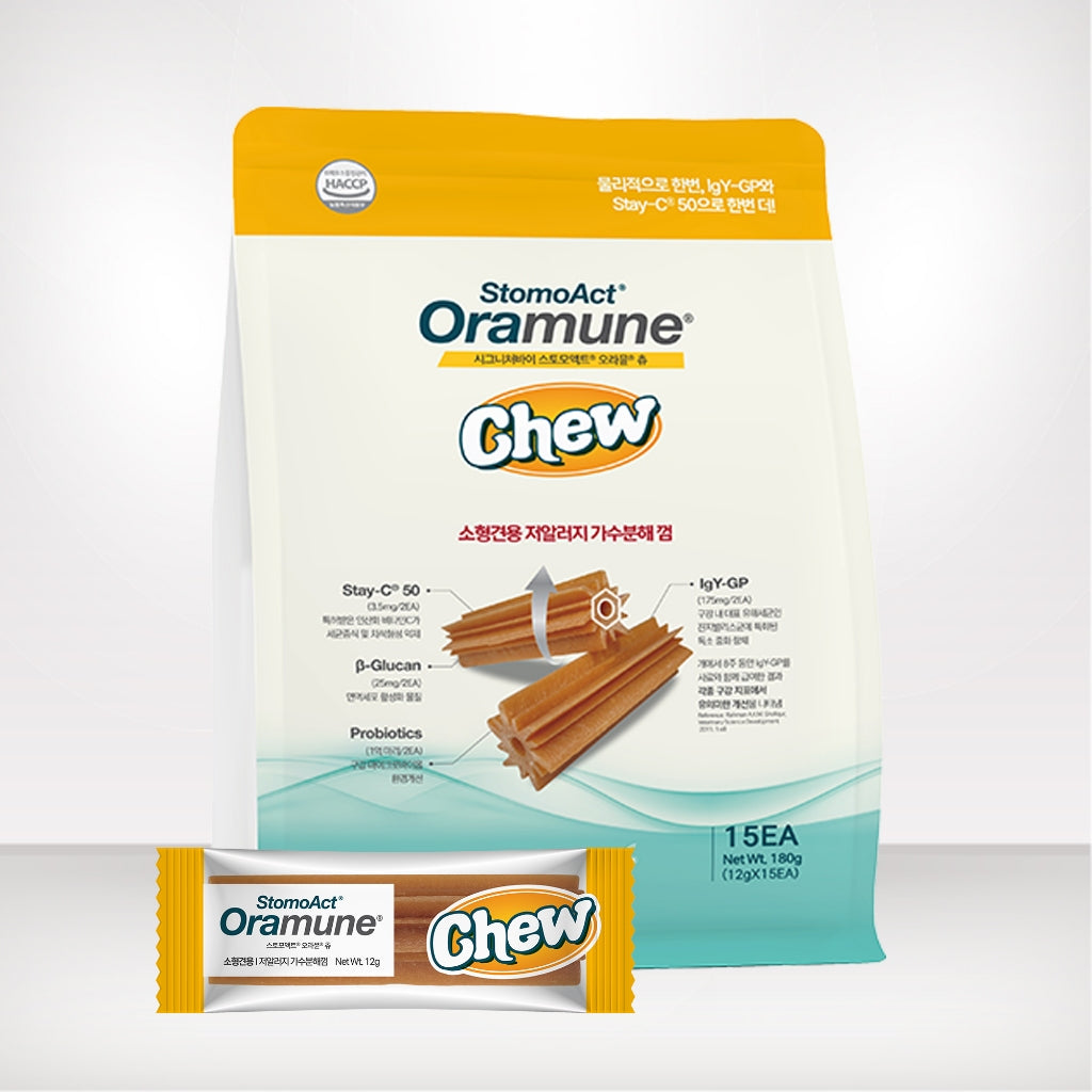 Signatureby StomoAct Preventeeth/Oramune Dental Chew for Dogs – Hypoallergenic Tartar Control