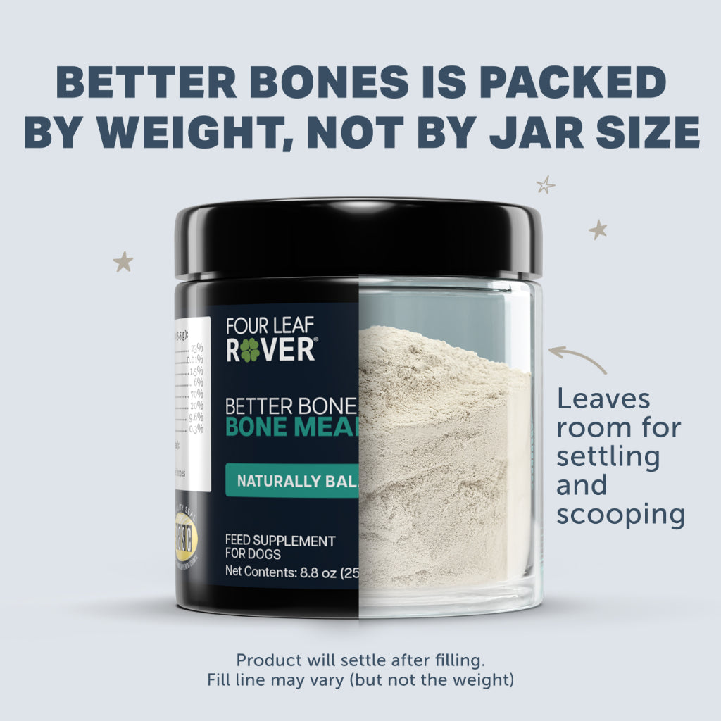 Four Leaf Rover Better Bones — Air-Dried Bone Meal for Dogs (8.04oz)