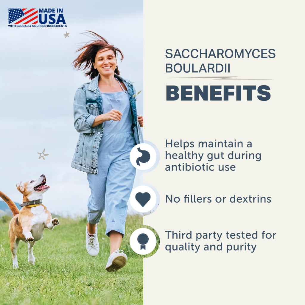 Four Leaf Rover Saccharomyces Boulardii — Yeast-Based Probiotic for Dogs (46.7g)
