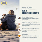 Four Leaf Rover Hip & Joint Eggshell Membrane Supplement — Natural Joint Support for Dogs (83g / 166g)