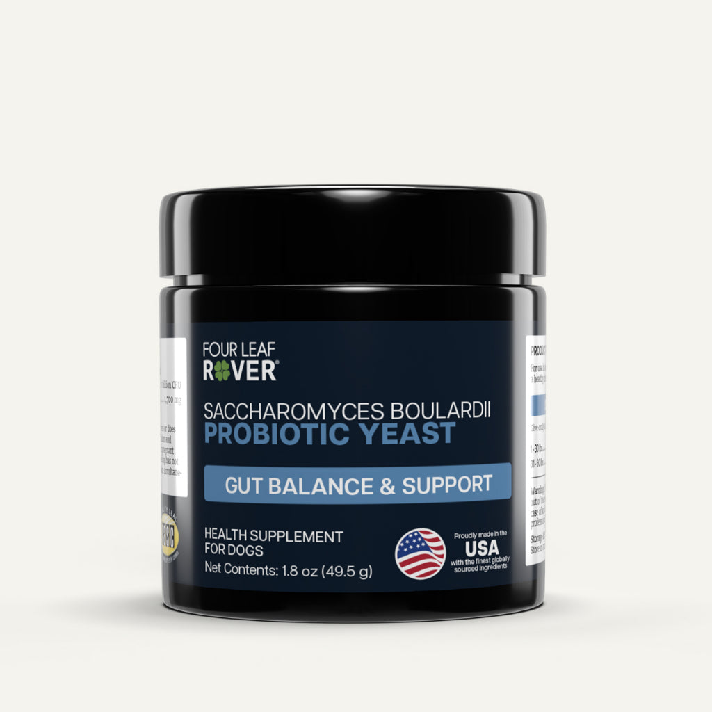 Four Leaf Rover Saccharomyces Boulardii — Yeast-Based Probiotic for Dogs (46.7g)