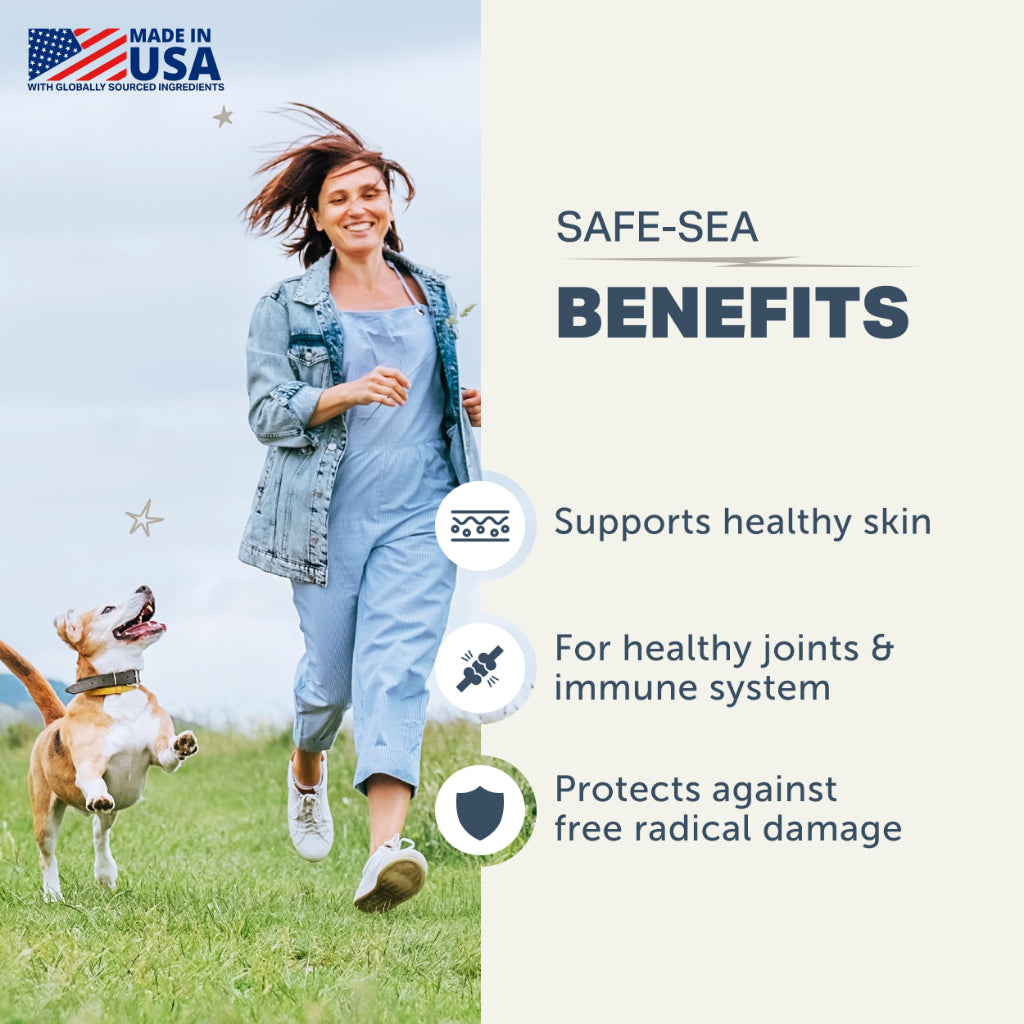 Four Leaf Rover Safe-Sea Green Lipped Mussel Oil — Omega-3 for Joints, Immune & Skin (3.8oz)