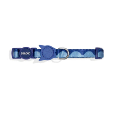 Zee.Cat Breakaway Cat Collar — Soft Polyester Safety Collar (One Size)