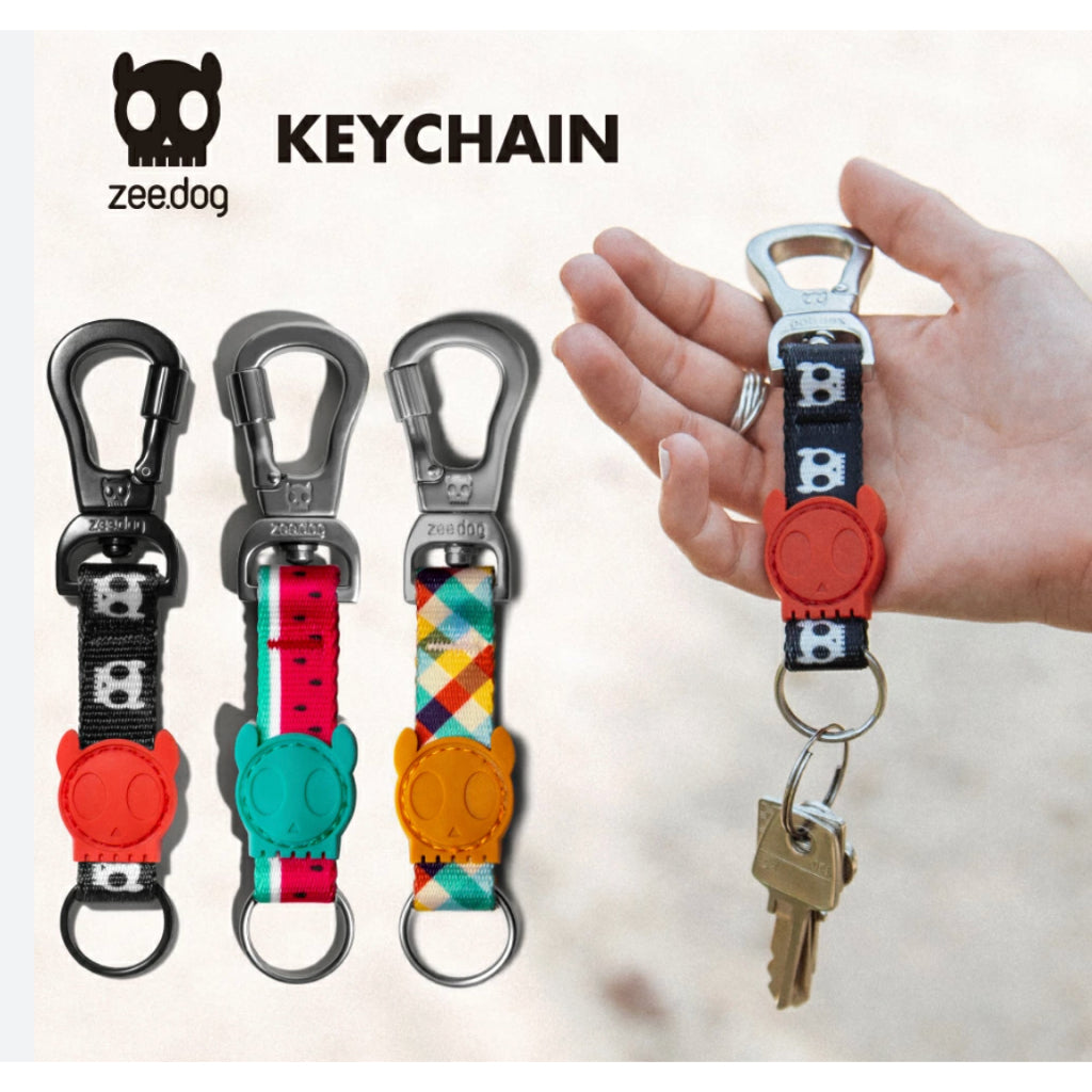 Zee.Dog Keychain for Pet Owners — Durable Polyester Strap (Assorted Colours)