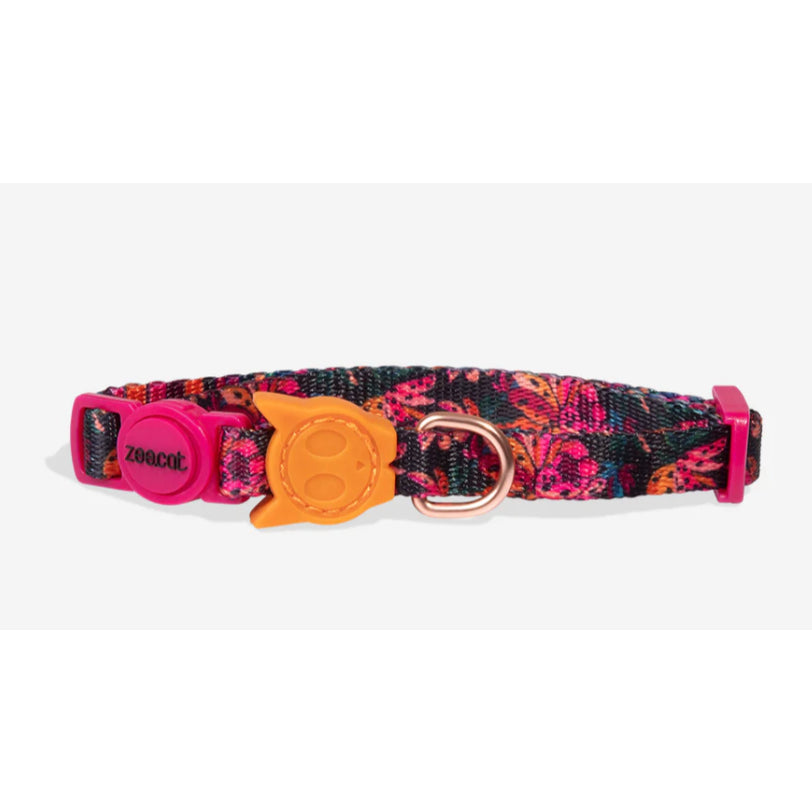 Zee.Cat Breakaway Cat Collar — Soft Polyester Safety Collar (One Size)