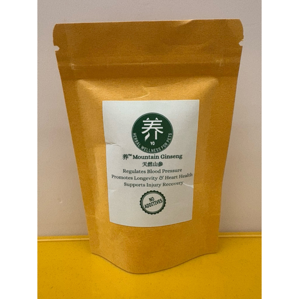 Yo Mountain Ginseng — Natural TCM Supplement for Dogs & Cats (30/60 Capsules)