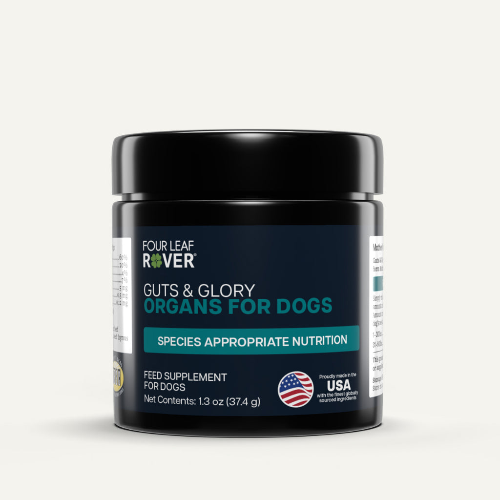 Four Leaf Rover Guts & Glory — Grass-Fed Bovine Organ Supplement for Dogs (42g)