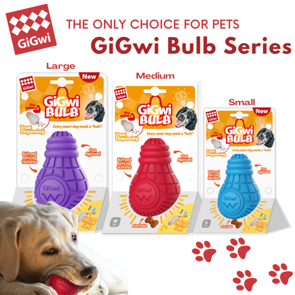 GiGwi Bulb Series: Interactive, Stuff-able and durable dog toys