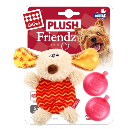 GiGwi Plush Friendz Series: Plush Dog Pet Toy