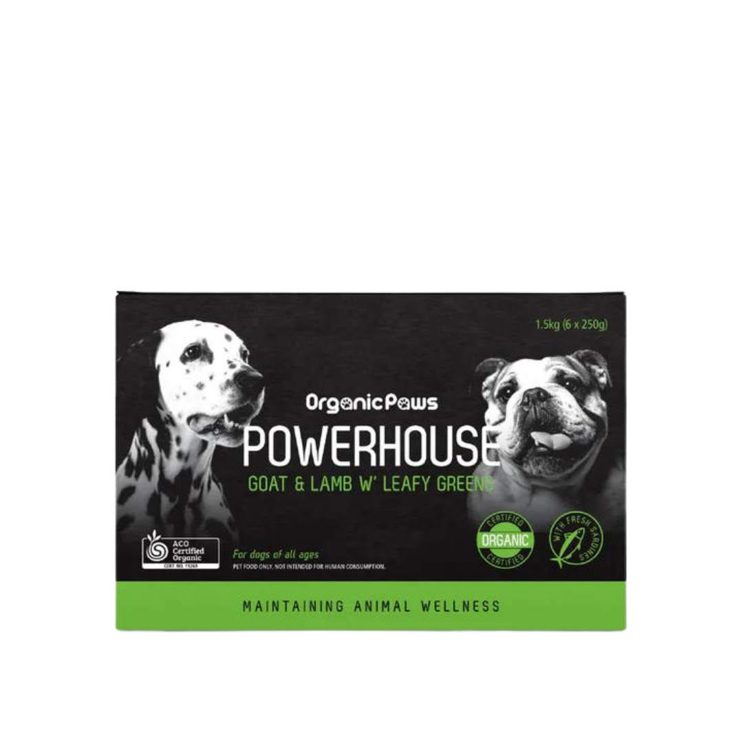 Organic Paws Original Blend: Powerhouse Organ Blend With Goat & Lamb 1.5kg (6x250g)