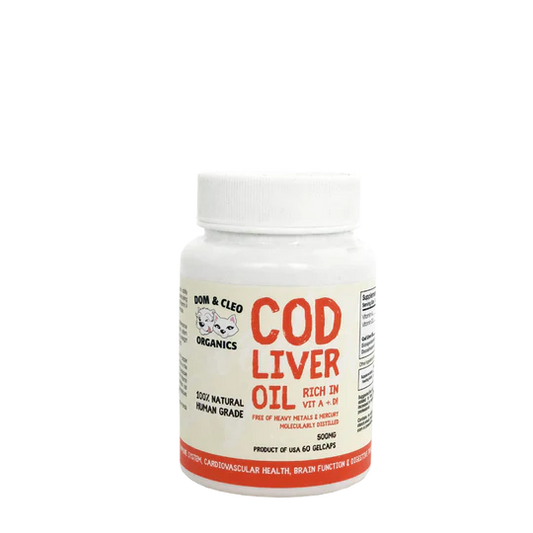 Dom & Cleo Organics Cod Liver Oil (60 Gelcaps)