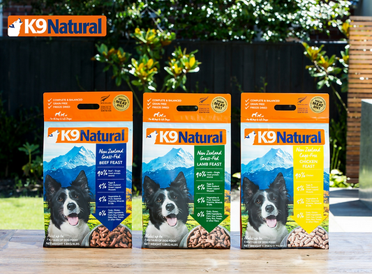 K9 Natural Freeze Dried Feast 1.8kg/3.6kg (5 Flavours)