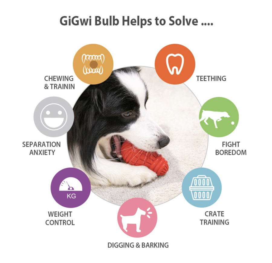 GiGwi Bulb Series: Interactive, Stuff-able and durable dog toys