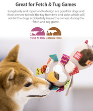 Load image into Gallery viewer, GiGwi Plush Friendz Series (TPR Stick) : Chew Tug Pet Toys
