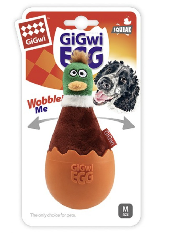 GiGwi Wobble Fun Series: Innovative, Wobble dog toy with squeaker