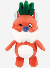 Load image into Gallery viewer, GiGwi Pull-Me-Out Series: Squeaky Dog Toys - Chicken, Fox, Racoon
