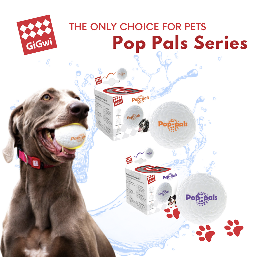 GiGwi Pop Pals Series: Small and Large Pet Toy Ball
