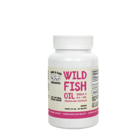 Dom & Cleo Organics Wild Fish Oil (60 Gelcaps)