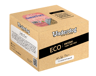 Underdog Cooked Pork Complete & Balanced Frozen Dog Food (1.2kg/3kg)