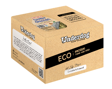 Underdog Cooked Chicken Complete & Balanced Frozen Dog Food (1.2kg/3kg)