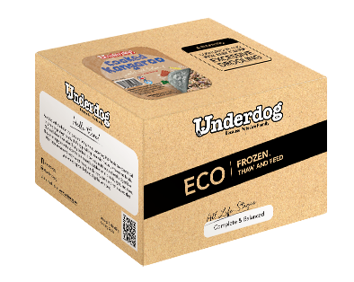 Underdog Cooked Kangaroo Complete & Balanced Frozen Dog Food (1.2kg/3kg)